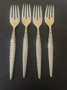 Juego de 4 tenedores para ensaladas comunitarios vajilla de acero inoxidable vintage Oneida Venetia - Imagen 1 de 2
