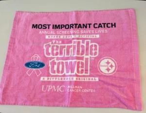 McArthur Towel & Sports Pittsburgh Steelers pink terrible towel new w/o tags - Picture 1 of 4