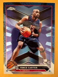 2023-24 Topps Chrome Vince Carter Blue Basketball Refractor Karte RAPTORS - Bild 1 von 1