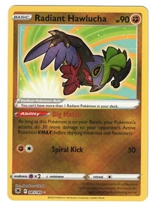 POKEMON RADIANT HAWLUCHA 081/189 ASTRAL RADIANCE RADIANT RARE HOLO NM FIGHTING - Picture 1 of 2