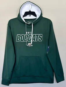 New Ohio Bobcats Men’s Size Medium Hoodie Sewn Logo Hooded Sweatshirt Green - Picture 1 of 7