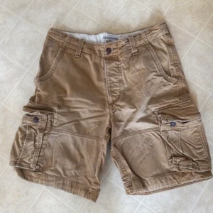 Vintage Abercrombie & Fitch Cargo Shorts Mens 30 Camel Distressed 90s Y2K - Picture 1 of 3
