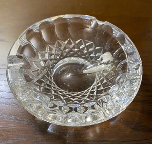 Waterford Ireland Colleen 4 7/8" Round Crystal Ashtray ~ Signed on the Back - Picture 1 of 12
