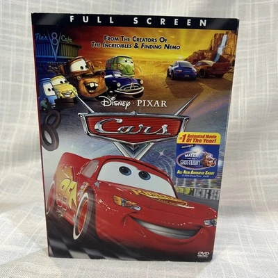 Disney Pixar CARS ~ Original Movie 2006 Full Screen DVD *NEW Sealed w/ Slipcover Foto 1 de 3