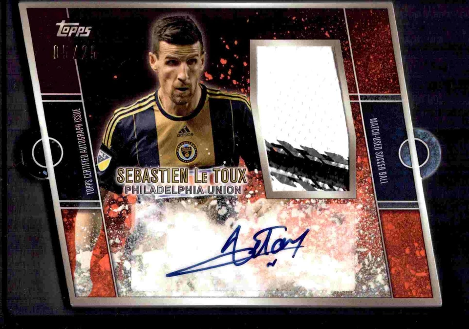 2015 Topps Apex MLS Match Day Die-Cut auto relic  /25! Orange pick a card - Image 1 of 1