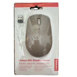 Lenovo 530 Wireless Mouse with USB Receiver Full Grip Ambidextrous - Picture 1 of 3