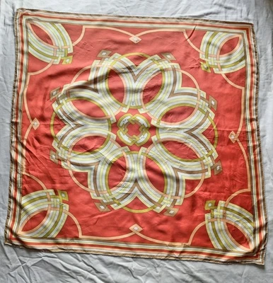 Bufanda de seda cuadrada multicolor Emilio Pucci 34x34 pulgadas Foto 1 de 4