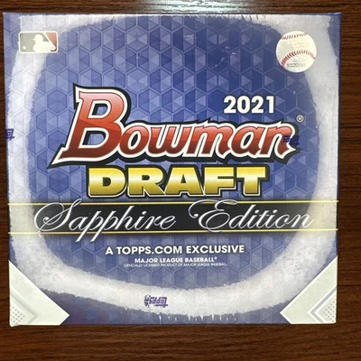 2021 BOWMAN DRAFT SAPPHIRE BASEBALL Sealed HOBBY Box PCA WITT GUNNAR ADLEY JROD