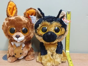 TY Beanie Boo Spirit & Kipper With Joey Plush roughly 10" Medium Size - Picture 1 of 15