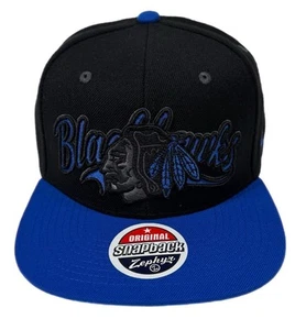 Zephyr NHL Chicago Blackhawks RARE "Matter" Flat Bill SnapBack Hat BRAND NWT - Picture 1 of 5