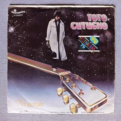 Toto Cutugno – Voglio L' Anima Vinyl 7" Single 45 RPM Pop Chanson Ballad Vocal - Image 1 of 4