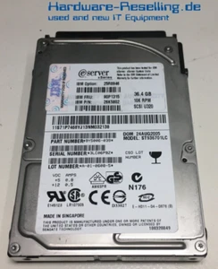 Ibm Scsi U320 36,4gb 10krpm St936701lc Fn 25r8946 26k5802 90p1315 9y5006-039 - Picture 1 of 1