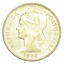 Portugal 1916 50 Cinquenta Centavos Silver