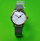 Radley Heart Dial Ladies Silver Mesh Strap Contrast Hand Watch Ry4501a