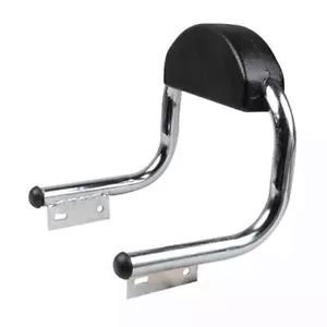 Bullet Iron Backrest Sleek Support Back Rest Chrome Suitable for Royal Enfield - Bild 1 von 5