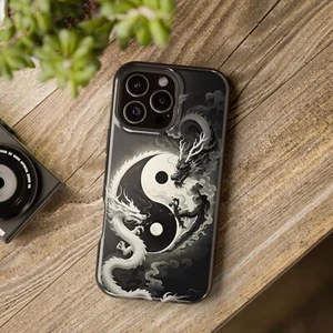 Yin Yang Dragon Handyhülle, Magnetische Tough Hüllen zum Schutz, Geschenk für Drachen - Bild 1 von 134