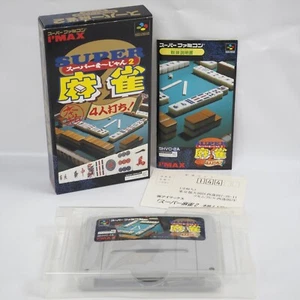 SUPER MAHJONG 2 Honkaku 4nin Super Famicom Nintendo 6336 sf - Picture 1 of 6