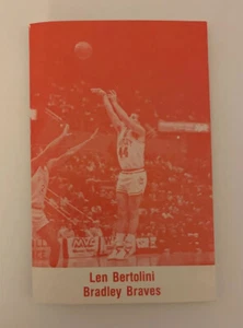 1987 1988 Bradley Braves Schedule NCAA College Men Basketball Len Bertolini - Picture 1 of 4