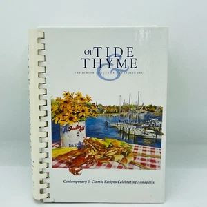 1995 Of Tide & Thyme Cookbook Junior League Annapolis Cooking Recipes Cookery - Picture 1 of 8