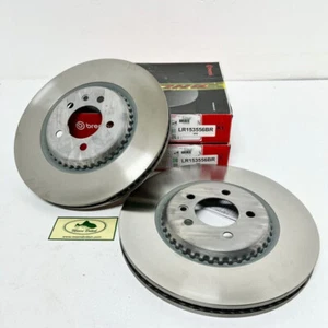 LAND ROVER REAR BRAKE DISC SET NEW RANGE NEW RR SPORT LR153556 BREMBO - Picture 1 of 1