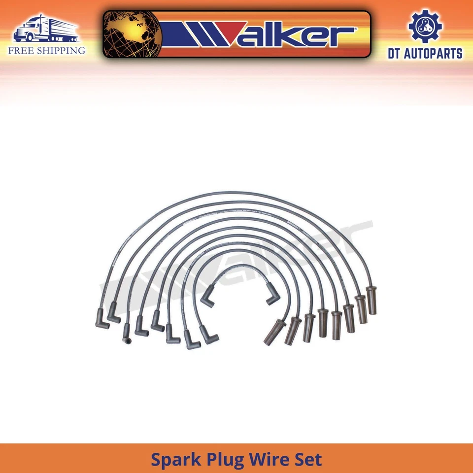 Para 1991-1993 Chevrolet C2500 7.4L V8 conjunto de fios vela de ignição Walker 1992 - Imagem 1 de 1