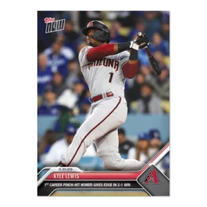 Kyle Lewis - 2023 MLB TOPPS NOW® Card 15 - 1st Pinch Hit Homer HR Diamondbacks - Bild 1 von 2