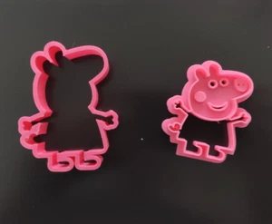 Peppa Pig Themed Cookie Cutter - Peppa Pig Fondant Cutter - Kids Fun Activity - Picture 1 of 5