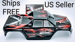 WLtoys RC A979 Monster Truck 1:18  Black & Red Body Canope Ships FREE From USA