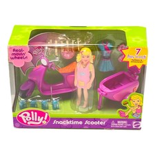 RARE Fashion Polly Pocket Snacktime Scooter Mattel 56207 HTF
