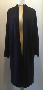 Allude Merino Coatigan Cardigan Long Sleeve Virgin Wool BNWT RRP €369.99 Navy - Picture 1 of 10
