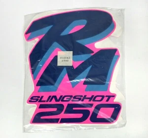Juego de calcomanías decorativas radiador depósito Suzuki RM 250 1990 Slingshot Classic Vintage - Imagen 1 de 1