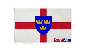 EAST ANGLIA DURAFLAG 150cm x 90cm 5x3 FEET HIGH QUALITY FLAG ROPE & TOGGLE - Picture 1 of 6