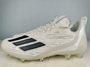 Adidas Adizero Football Cleats White Black Men's Size 8.5 New - Picture 1 of 9