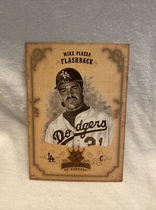 2004 Diamond Kings Sepia #157 Mike Piazza Flashback Dodgers HOF