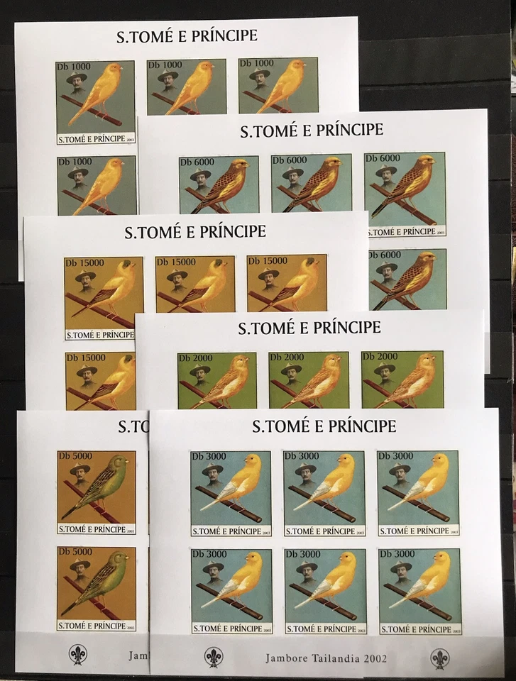 Baden Powell / Pássaros - Imperfeito.  - Selos Timbres Guiné - Imperf. MNH** A205 - Imagem 1 de 1