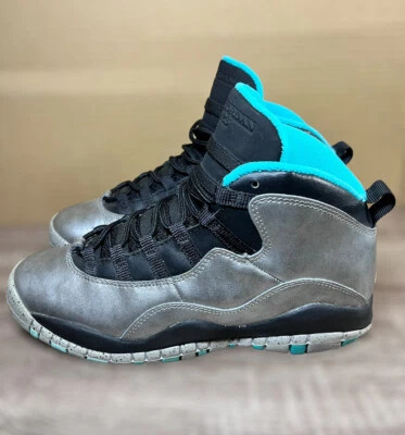 Nike Air Jordan 10 Retro Lady Liberty Size 6.5Y Silver Sneaker’s 705175-045 - Image 1 of 4