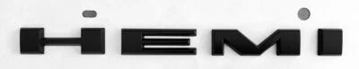 20-21 DODGE DURANGO HEMI EMBLEM MATTE BLACK RIGHT OR LEFT SIDE MOPAR 68448480AA - Imagem 1 de 2
