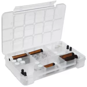 Teilbare Aufbewahrungskoffer groß • 14,4" Breite x 9,5" Tiefe x 2,5" Höhe 2 Stück - Bild 1 von 1