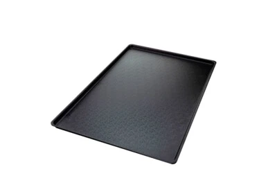 GOEDE24 Auslagetablett 2x schwarz neu 600x400x18mm Bäckerei ABS Kunststoff PVC genarbt