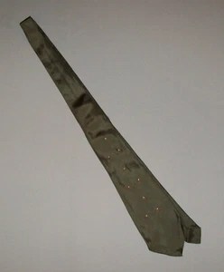 Antique Vtg Pre 1920s 30s Deadstock Mens Neck Tie Brown Rayon Blend Unused Nice - Picture 1 of 5