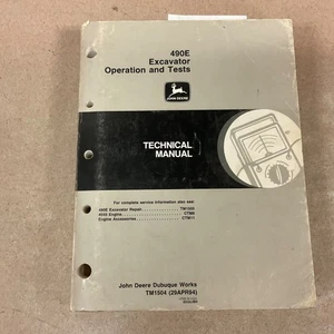 John Deere 490E OPERACIÓN TÉCNICA Y PRUEBAS MANUAL DE SERVICIO EXCAVADORA JD, TM1504 - Imagen 1 de 10