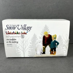 Department 56 Ice Sculptor In The Making #4044865 - Christmas Lane Snow Village - Picture 1 of 7