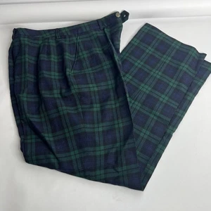 Vintage Stewart Plaid Wool Pants Womens 14 Wool Trouser See Measurements 30 X 30 - Picture 1 of 7