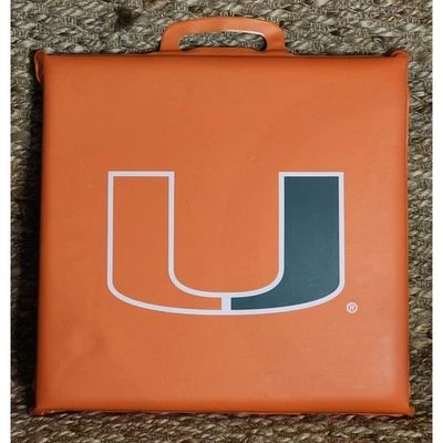 迈阿密 HURRICANES 官方 NCAA 标志体育场座椅座垫 绿色 + 橙色 — 第 1/4 张图片
