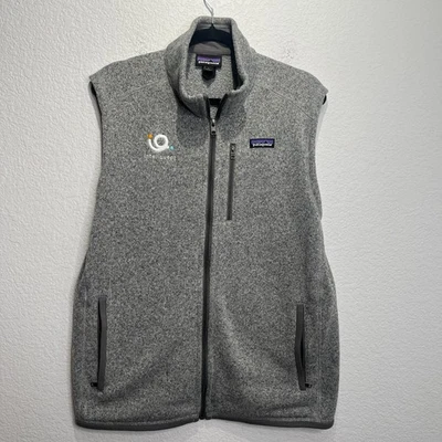 Patagonia Better Suéter Chaleco Polar Para Hombres Grande Gris Brezo Tejido Apretado Cremallera Completa Foto 1 de 4