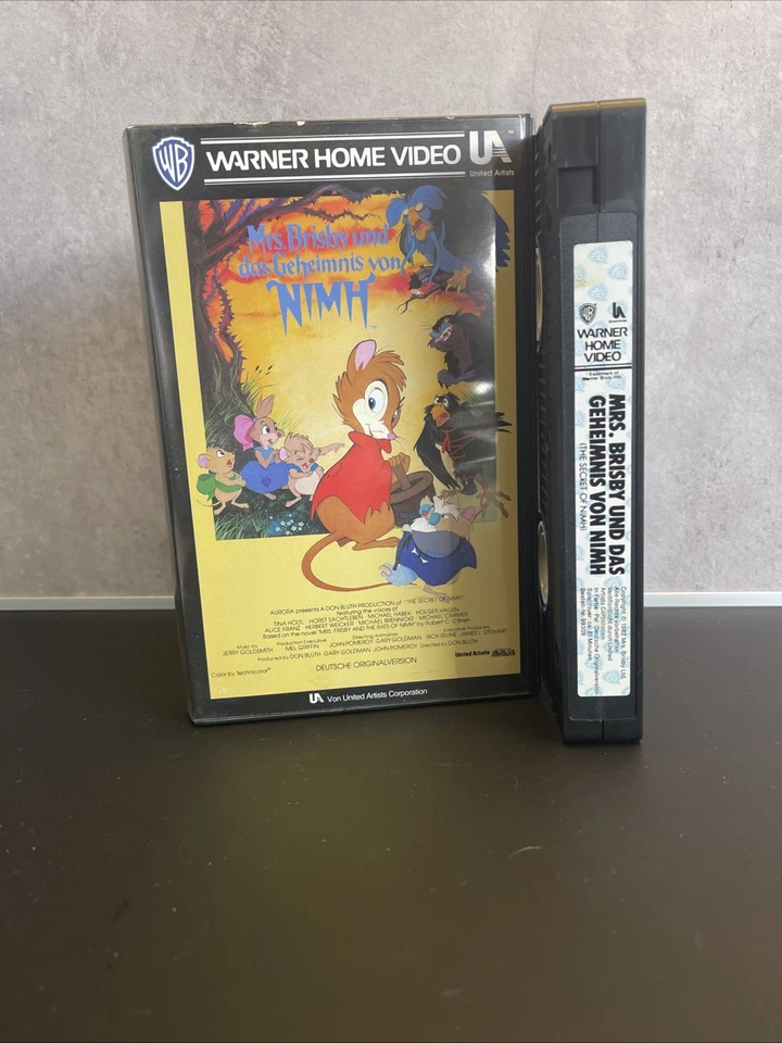 VHS Videokassette - Mrs. Brisby und das Geheimnis von Nimh - Bild 1 von 3