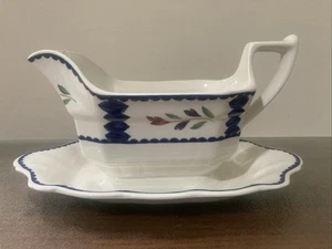 ADAMS China LANCASTER Gravy Boat with Attached Underplate - Picture 1 of 5