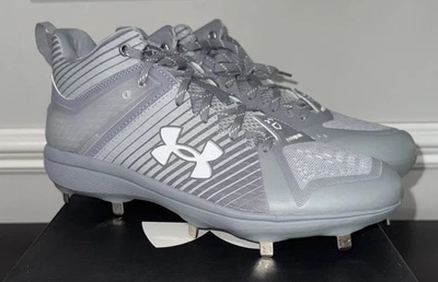 Botines de béisbol Under Armour MLB Yard Mid MT a granel para hombre talla 12 grises 3026943-101 Foto 1 de 4