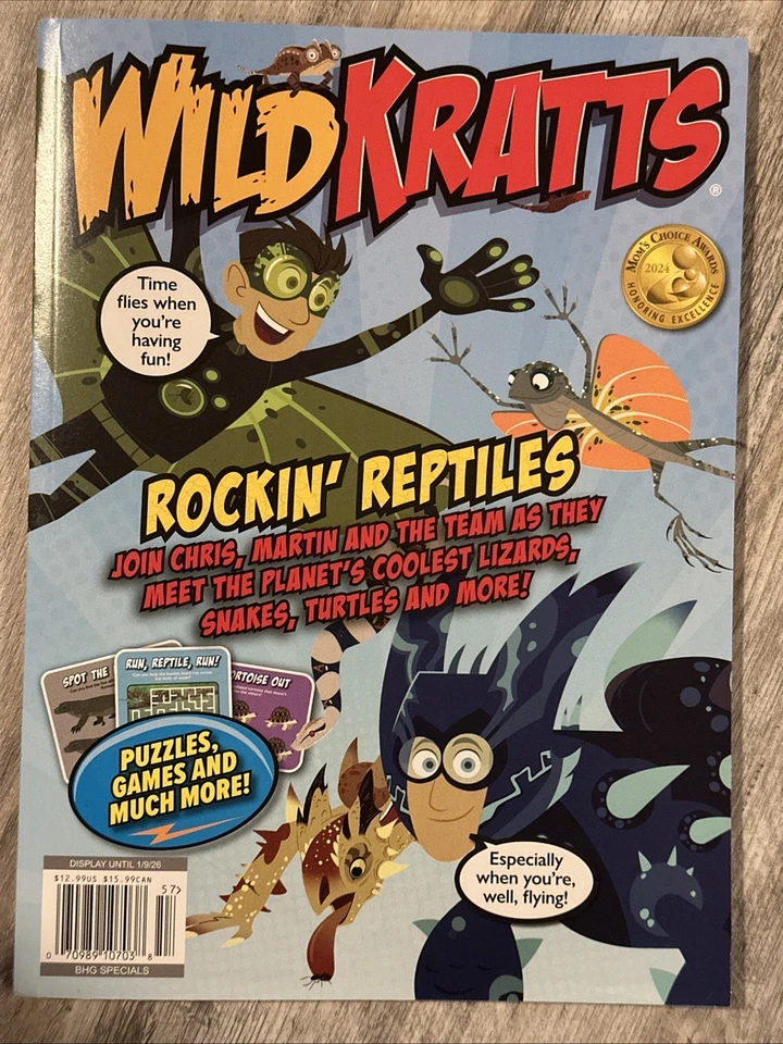 Wild Kratts Magazine Dec 2025 Rockin’ Reptiles