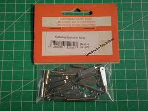 Gabelkopf Set M2 / Gabelköpfe + Löthülsen + Mutter  je 10 Stück Neu Anelnkung - Bild 1 von 1